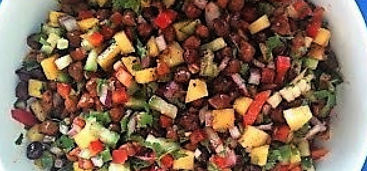 Chana Jor Garam - black Garbanzo Beans salad